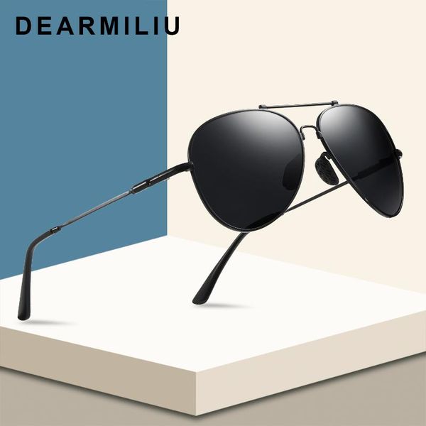 

sunglasses dearmiliu design luxury summer mens polarized women shades driving vintage mirror polit sun glasses male gafas de sol, White;black