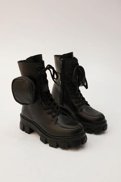 

marjin borenka women wallet accessory postal boots, Black