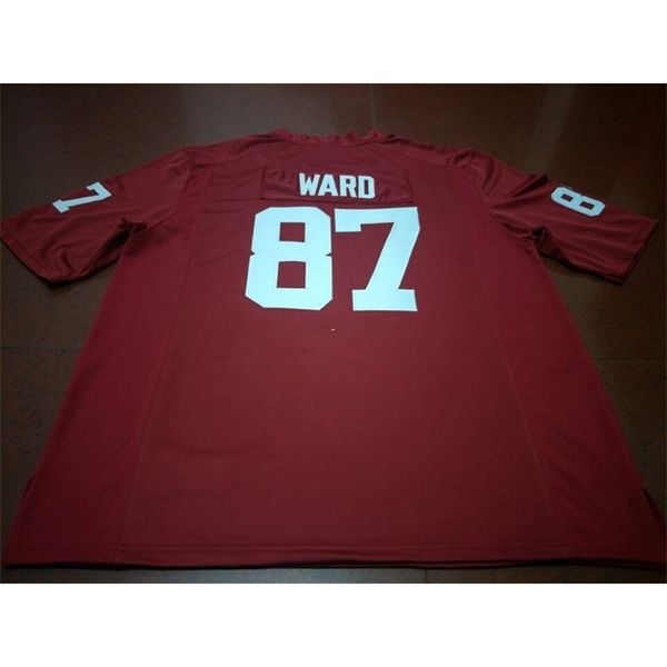 

men #87 d.j. ward red white oklahoma sooners alumni college jersey or custom any name or number jersey, Black