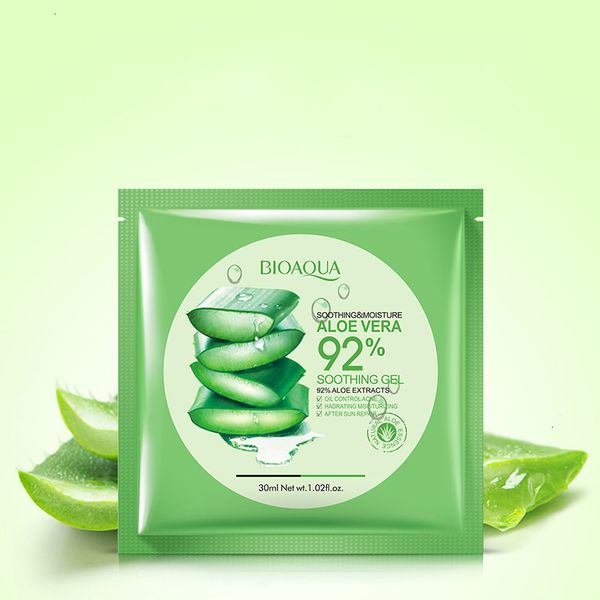 

vera face bioaqua gel natural skin aloe care moisturizing oil control wrapped shrink pores facial maskoutletyfst