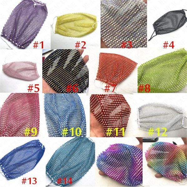 

fishing face bling net outlet fashion dustproof washable reuse mask crystable protecti