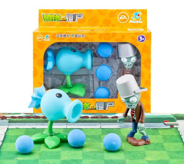 

plants vs zombies toys handicraft dolls plants and zombie dolls sunflower pea shooter 2021 selling gift of the child