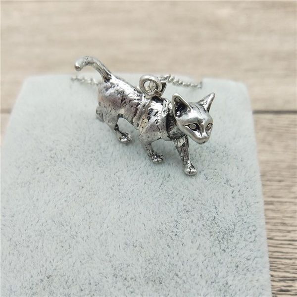 

pendant necklaces cat necklace trendy style women fashion jewellery pet, Silver