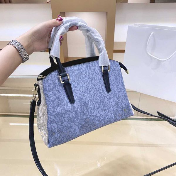 

spring new women's shoulder bag color matching leather handbag fashion messenger bag