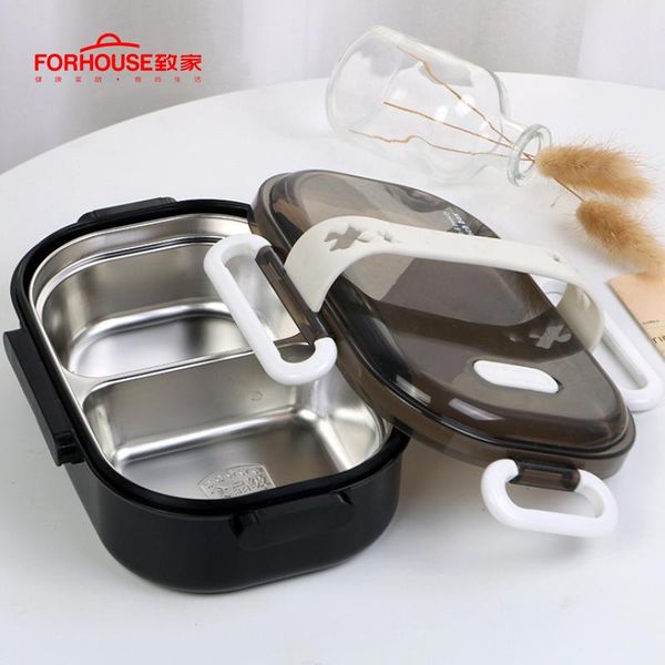 

304 из нержавеющей стали ланч-бар bento box портативный герметичный изоляционный пищевой контейнер для детей школьников wmtexe