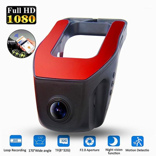

pro hidden dash cam car dvr camera wifi app & english voice prompts 1080p hd night vision g-sensor dashcam video recorder1