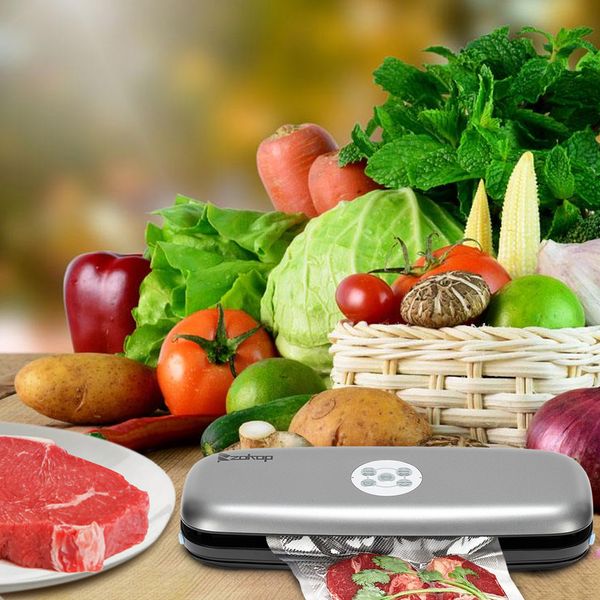 

electric automatic sealing food saver vacuum sealer kitchen food fruit packaging machine home with vacuum sealing bags