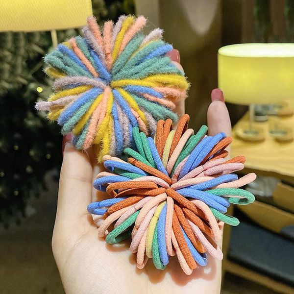 

xwen] new headdress girl headrope hair rope elastic rubber band for children hair ornament fashion accessories oh227, Slivery;white