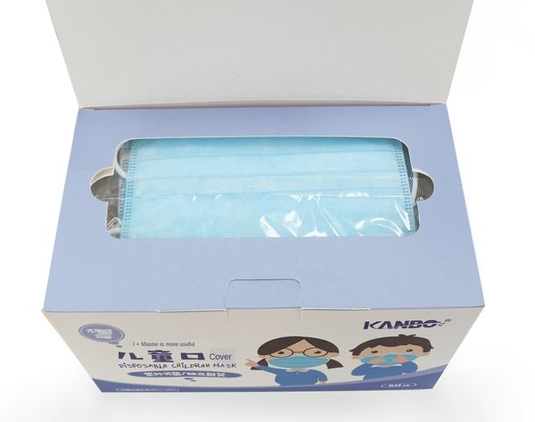 

disposable ply color kanbo bfe95 blue 3 kids mask ewdxt