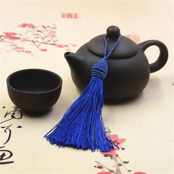 

10pcs polyester silk tassels fringe pendant diy material cord tassels trim home curtains party decor tassels ribbon accessories h qylvdt