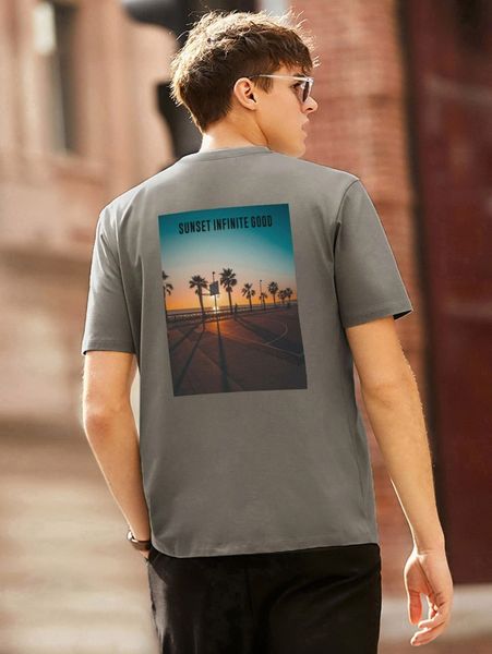 

men letter graphic tee x93b#, White;black