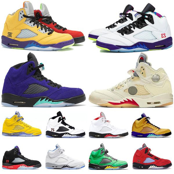 

2020 new arrival5 what that 5s v alternate grapewhite off mens womens air basketball shoes retro sail trainers sneakers