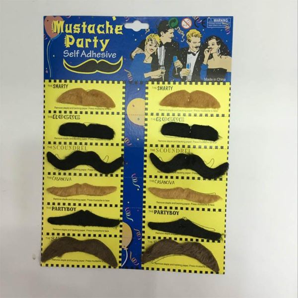 

halloween masquerade moustache party supplies creative funny mustache pirate halloween cosplay decoration kid fake beard sticker wmtidp