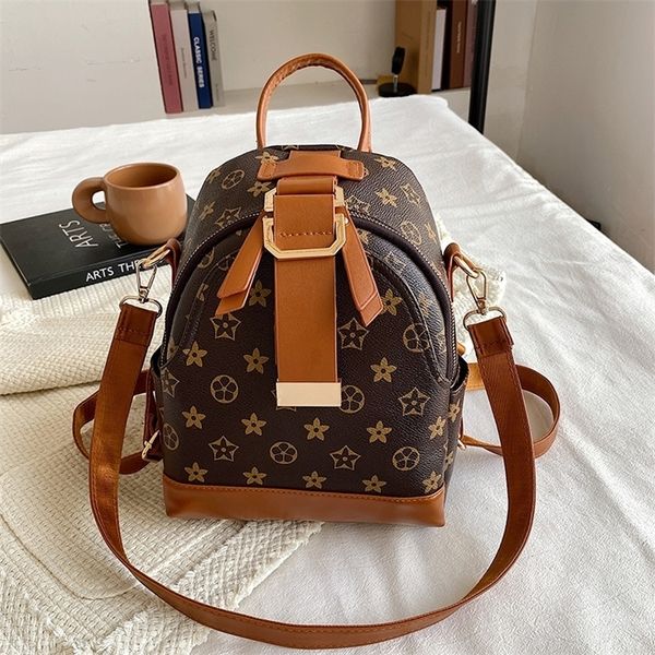

factory store shop fashion casual double shoulder bag women's 2022 new autumn fashion korean version simple printing hand single f6ow
