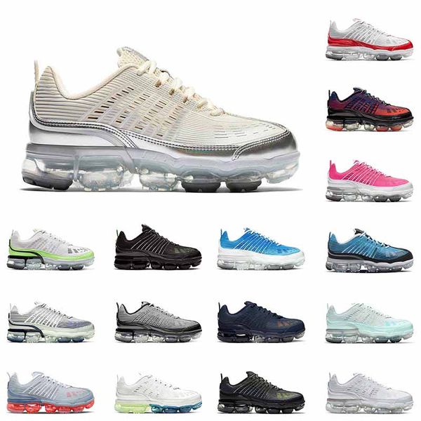

tn 2021 knit running shoes mens womens 360 summit white pure platinum dark grey trainers sports sneakers size 36-45, White;red