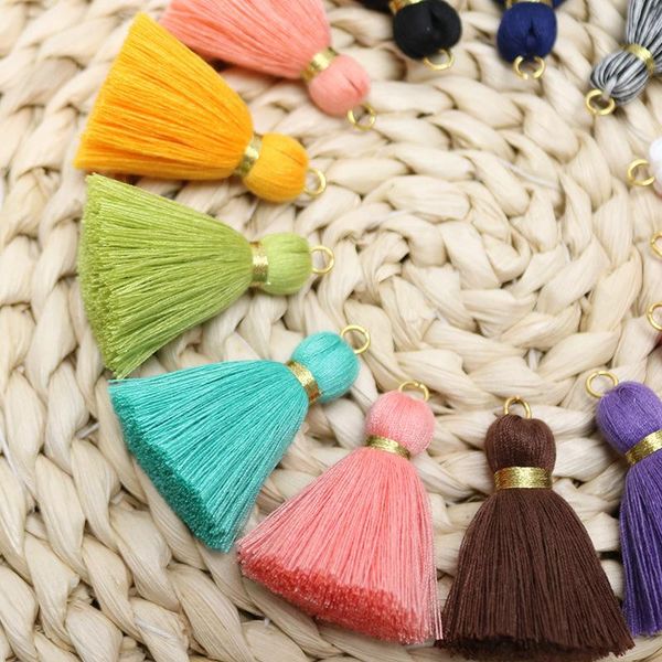 

20pcs gold tieback ring tassel fringe diy curtain garment bag crafts supplies earrings jewelry keychain fat tassel decor pendant h bbyawu