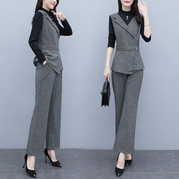 

Womens Plus Size Set Upper Pants -5xl Two Sets of Businessfat Suits for Women Ladies Bfv4, White