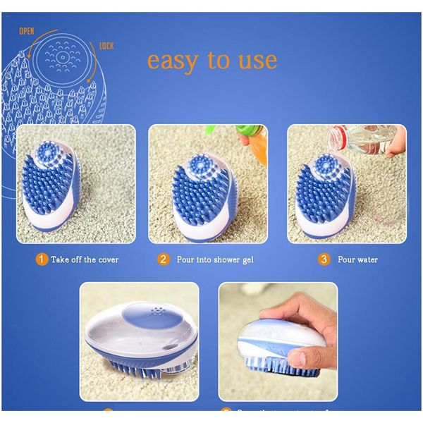 

sile dog bath beat щетка pet comb spa шампунь массаж кисти для душевой гребень для собак кошки уборка домашних животных желатель f jllhel