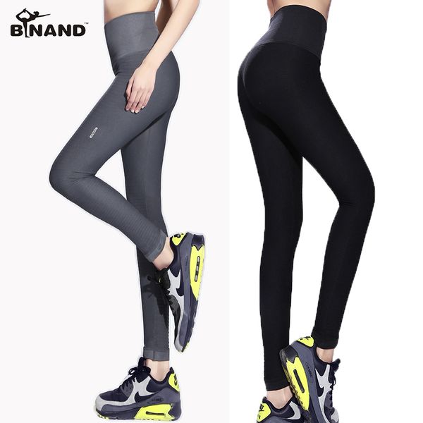 Binand Mulheres Esportes Lycra Lycra Leggings Mulheres Esportes Calças De Fitness Calças Yoga Calças Slim Gym Leggings Running Training Leggings 201203