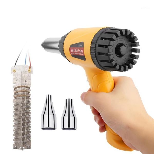 

220v heat gun 750w electric air gun variable temperatures industri power tool micro rework soldering station with two nozzle1