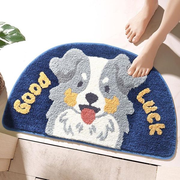 

semicircle bath mat bathroom bedroom non-slip mats cartoon rug shower carpet for bathroom kitchen bedroom