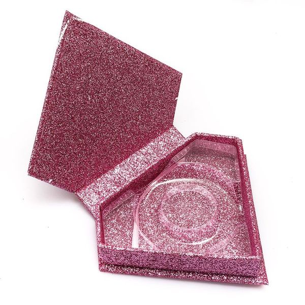 

10 20 50 pcs wholesale false eye lash packaging box fake 3d mink lashes boxes faux cils strip diamond magnetic case empty bbypcq