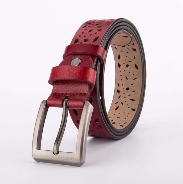 

belt men's leather two-layer leather belt versatile fashion decorative pin buckle denim wide tide pure cow leather pants belt, Black;brown