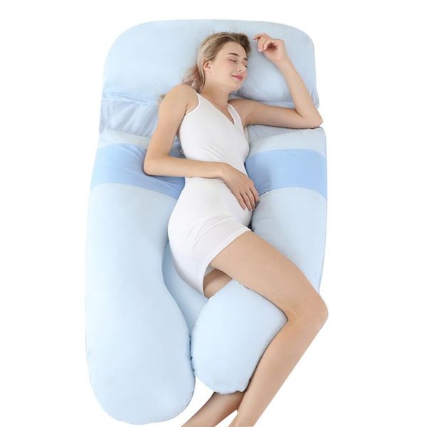 

maternity pillows cotton side sleeping pillow baby protection pregnant women cushions breastfeeding soft body waist support pads