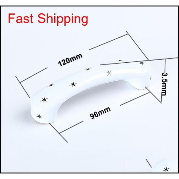 

96mm creative fashion cartoon color star chindren room furniture handle white red blue ceramic fish crown drawer ca qylaxd bdenet