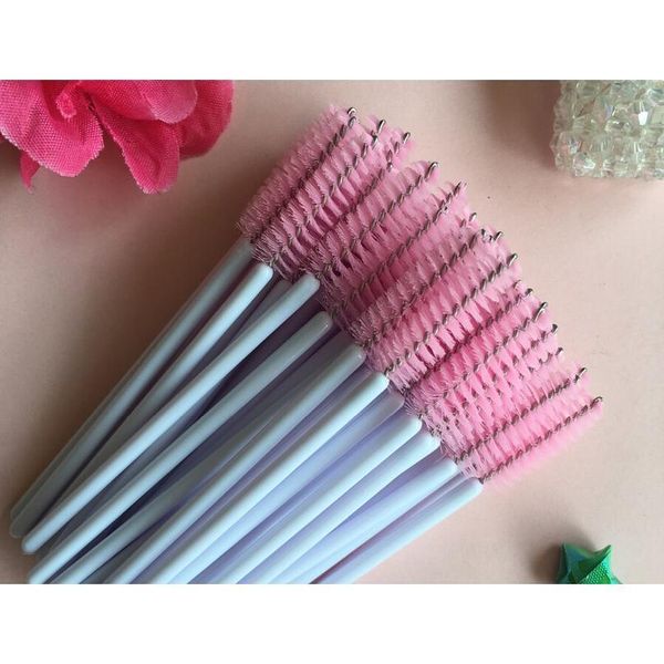 

100pcs make up brush synthetic fiber disposable eyelash brush mascara applicator wand brush cosmetic makeup t qylncf