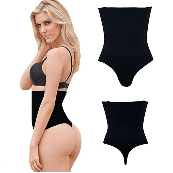 

women high waist panty brief body shaper tummy control belt underwear shapewear fashion belly girdle slimming thong panties