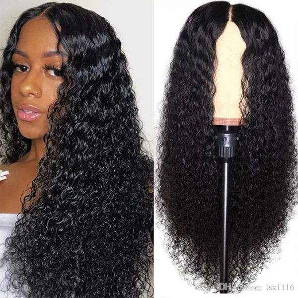 

jerry curly bob wigs lace front human hair wigs brazilian remy hair kinky curly bob wigs deep wave wig short hair water wig full123, Black;brown