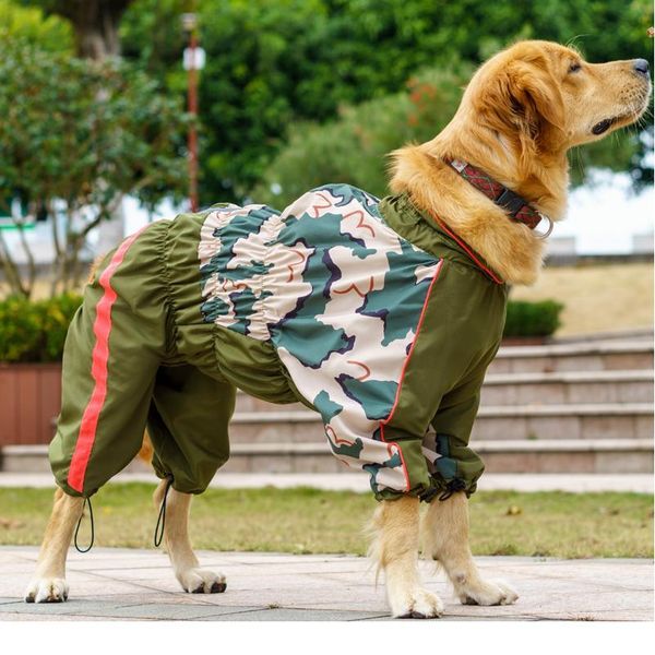 

pet big dog raincoat jumpsuit waterproof breathable clothes for medium large girl dogs rain coat french bulldog labrad jllvbz