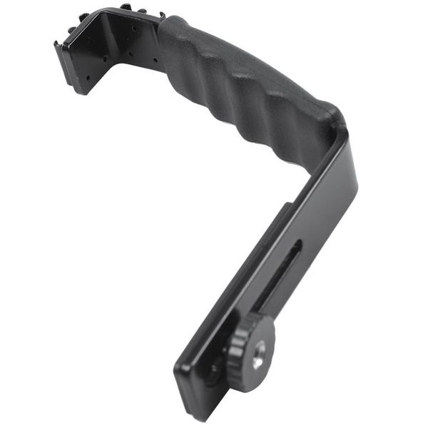 

p flash video camera grip handle l handle with 2 standard side shoe mount the holder dslr