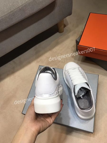 

2021the man sneakers leather shoes leather shoes increase men and women size gp190217, Black