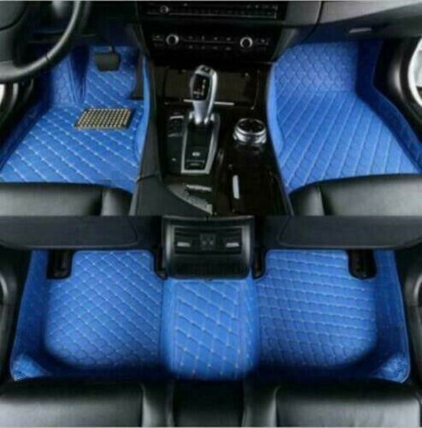 

leather car foot mats for hyundai elantra 2007-2021 waterproof non-slip carpet