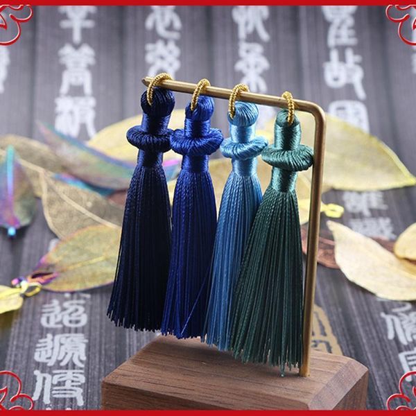 

5pcs 8cm hanging ring tassel jewelry curtain garments decorative accessories diy key cell phone bag fringe trim tassels pendant h qylack