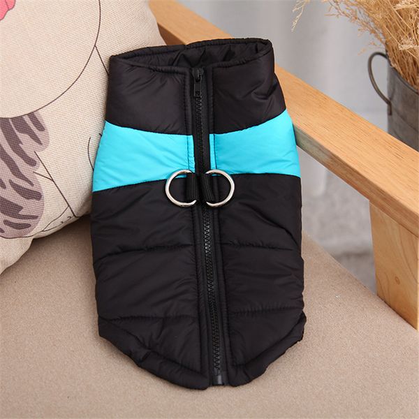 

vests warm waistcoat autumn winter coats with leashes rings pet dog clothes drop ship 360051