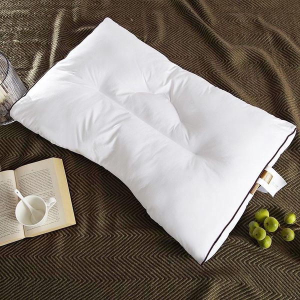 

pillow bedding neck 100% cotton 5 stars el white rectangular fiber pillows elasticity pressure resistance