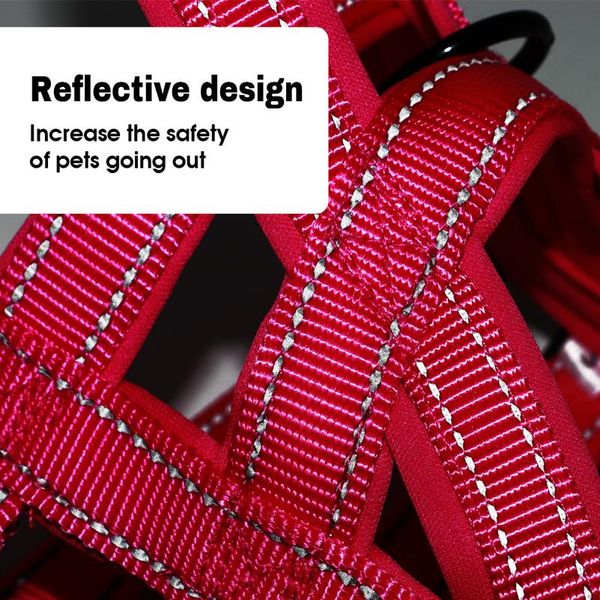 

reflective no pull dog harness vest nylon adjustable pet harness soft padded harnesses for medium large dogs pitbull bbydfm