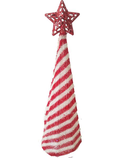 

luminous decoration package red and white striped christmas gift led box with lights props ornamentsphs7