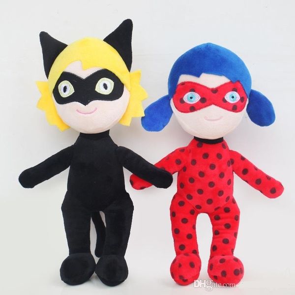 

cute anime ladybug joaninha girls and mask super cat doll plush toy children gift