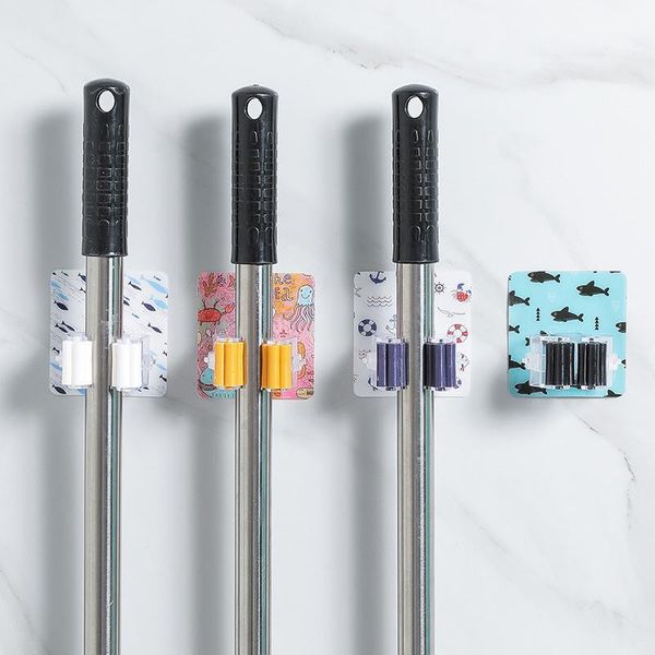 

hooks & rails small ocean mop clip bathroom traceless rack wall receives card1