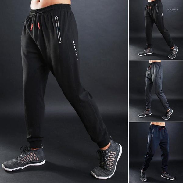 

men ankle tie drawstring breathable gym exercise fitness long pants sweatpants1, Black