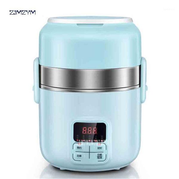 

dfh-b20j1 electric lunchbox three layers can be plugged in heating insulation reservation timing 2l stainless steel multi cooker1
