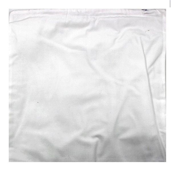 2020 Polegadas Canvas Natural fronha branco liso de algodão branco fronha em branco Home Decor Preto Capa de Almofada para impressão personalizada