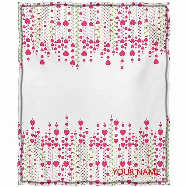 

love flece бросить одеяло, сердца букет растений уходит творчество валентинок цветы стильные произведения искусства diy одеяло, рука и машин