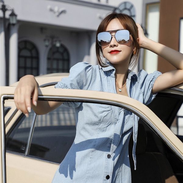 

women luxury designer sunglasses leisure most popular men vintage fashion brand design sunglasses 085, White;black
