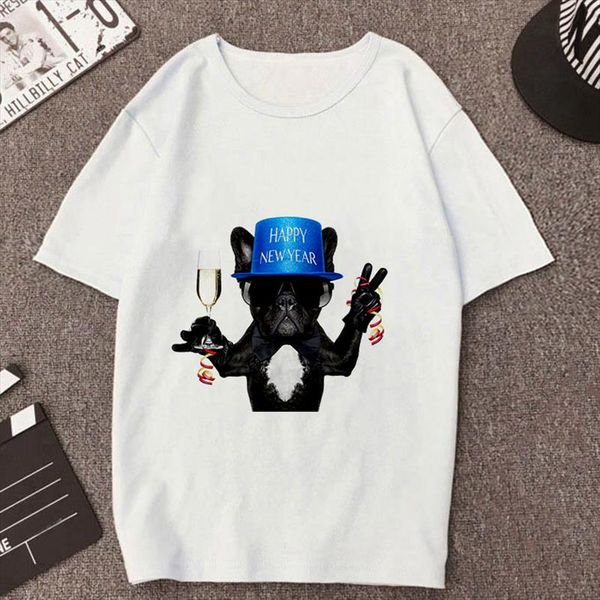 

harajuku thin section white female t shirt clothing new summer humanized dog t shirt women casual cotton fashion tshirt