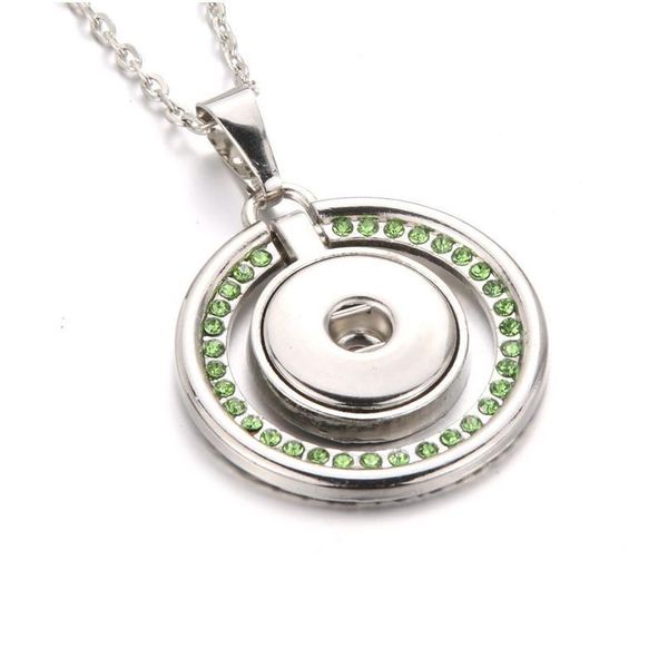 

fashion snap jewelry crystal pendant necklace 18mm snap necklaces women bohemia snap chains necklaces for women bbyyvc, Silver